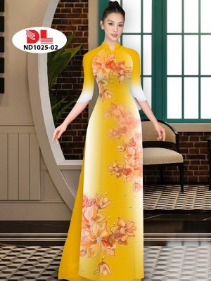 Vải Áo Dài Hoa In 3D AD ND1025 37